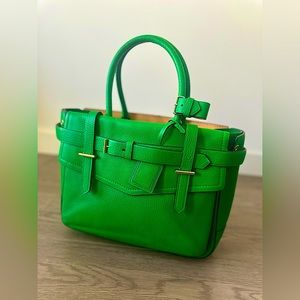 REED KRAKOFF BOXER Tote in genuine green leather